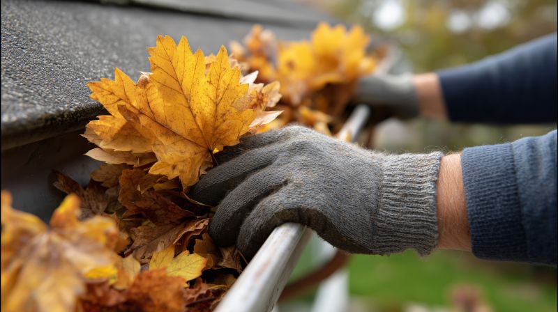 Autumn Gutter Clearing